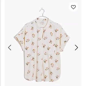 Madewell Bower Popover Shirt in Marseille Daisies